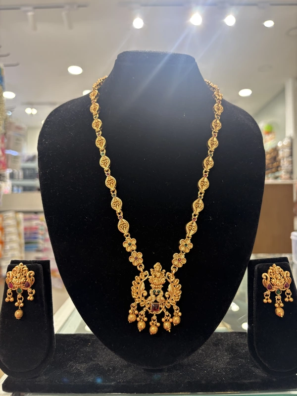 Antique haaram with Lakshmi pendant