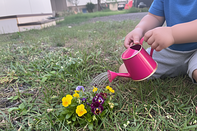 Watering Can 250ml with Gold Border for Kids 1076-D