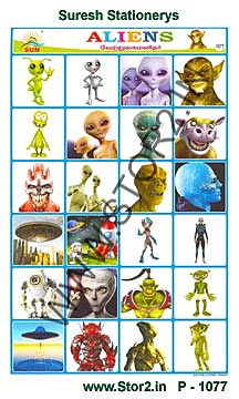Aliens-Picture Chart No.-1077