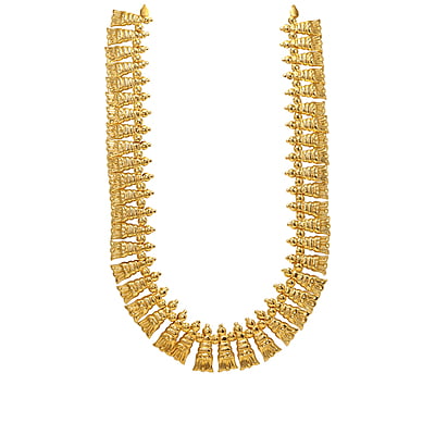 Gold Plated God Ornament Leaf Haram for Lord Gold Plated God Ornament Leaf Haram for Lord