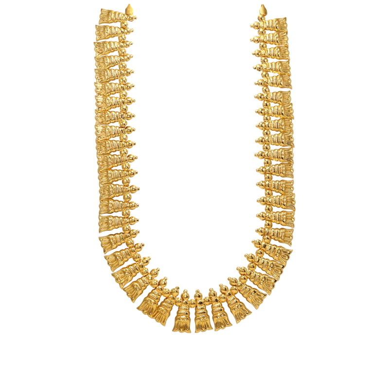 Gold Plated God Ornament Leaf Haram for Lord Gold Plated God Ornament Leaf Haram for Lord