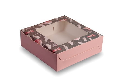 Qson Brownie Box For 4 - Size 6.5x5x2 inch Qson Brownie Box For 4 - Size 6.5x5x2 inch