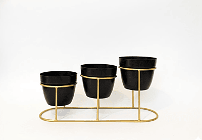 Desk Metal Pot Planters with Stand 1080-A