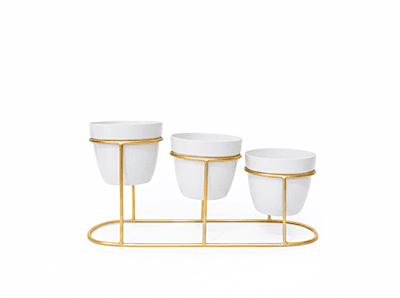 Desk Metal Pot Planters with Stand 1080-B