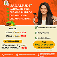 Natural Hair Oil + Shampoo Combo Offer ( Each 200ml) Natural Hair Oil + Shampoo Combo Offer ( Each 200ml)