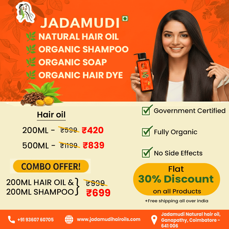 Natural Hair Oil and Shampoo Combo Offer ( Each 200ml)