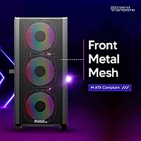 Frontech DRACO FT-4341 Stylish & Airflow-Focused Gaming Case