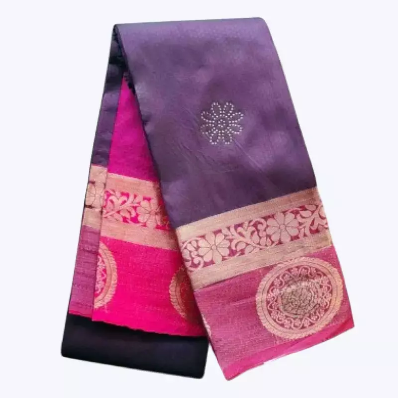 Dual-Tone Purple Art Silk Saree