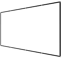 Eurros 110" Cinema White 4K 1cm Edge Frame Screen