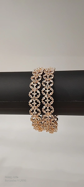 Rose Gold AD Bangle
