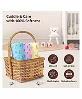 Luvlap - Muslin swaddle Dots Hearts Multicolour