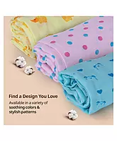 Luvlap - Muslin swaddle Dots Hearts Multicolour