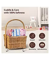 Luvlap muslin swaddle Penguin Rabbit Multicolour