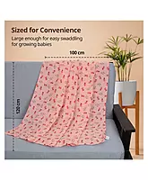 Luvlap muslin swaddle Penguin Rabbit Multicolour