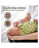 Luvlap muslin swaddle Pineapple leaves Multicolour