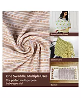 Luvlap muslin swaddle Pineapple leaves Multicolour