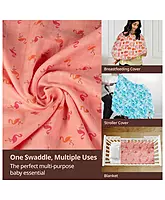 Luvlap Muslin Swaddle Fish Cage Multicolour