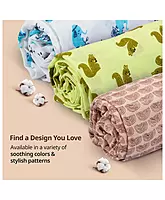 Luvlap - Muslin Swaddle Rainbow Fish Boat White PO3