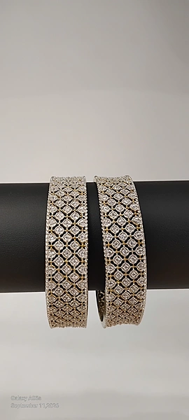 Gold Plated AD Stone Finished Bangle