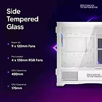Frontech DRACO FT-4341 Stylish & Airflow-Focused Gaming Case