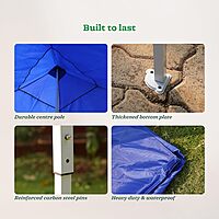 10x10 ft Pop-Up Canopy Tent - Waterproof Portable Gazebo 10x10 ft Pop-Up Canopy Tent - Waterproof Portable Gazebo