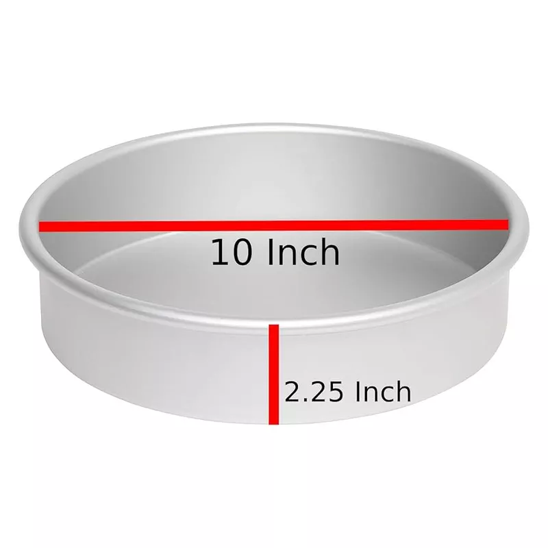 10X2.5 inch ROUND ALUMINIUM TIN