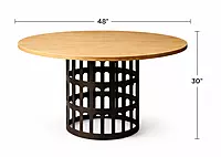 Ibiza Metal Base Dining Table