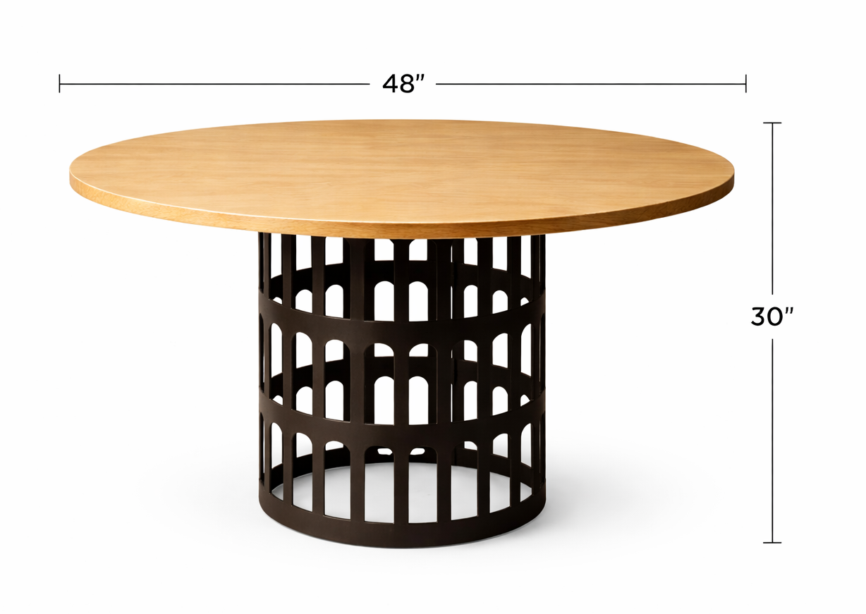 Ibiza Metal Base Dining Table