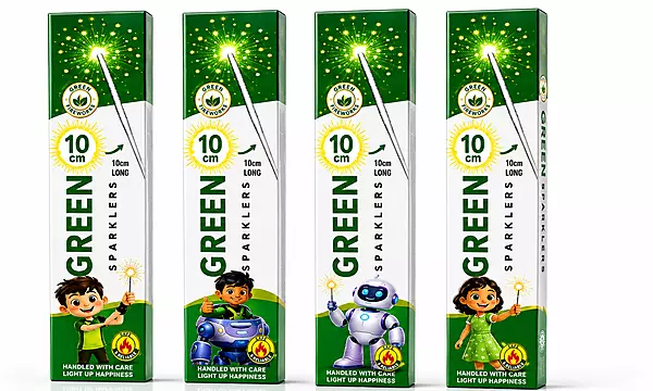 10CM - Green Sparklers