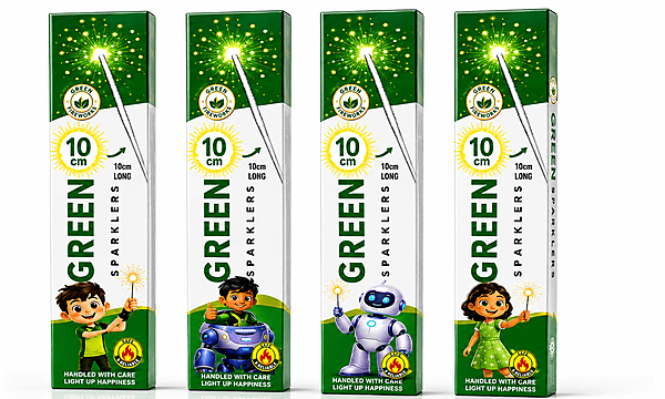 10CM - Green Sparklers