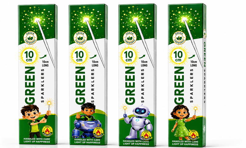 10CM - Green Sparklers