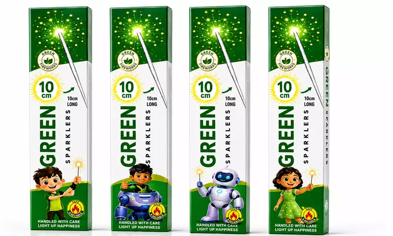 10CM - Green Sparklers