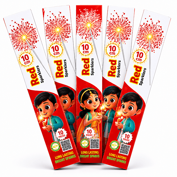 10CM - Red Sparklers