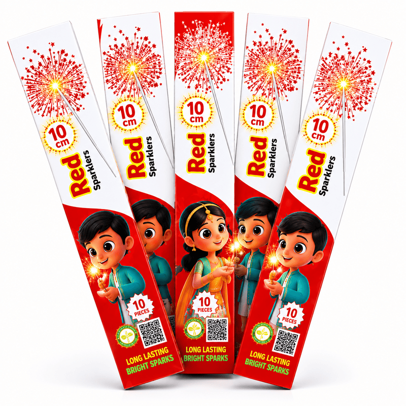 10CM - Red Sparklers