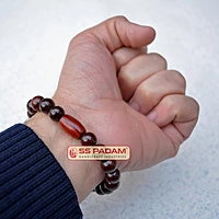 10mm Red Sandalwood Lal Chandan Bracelet