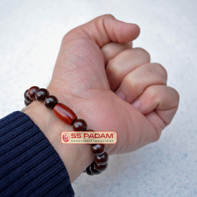 10mm Red Sandalwood Lal Chandan Bracelet