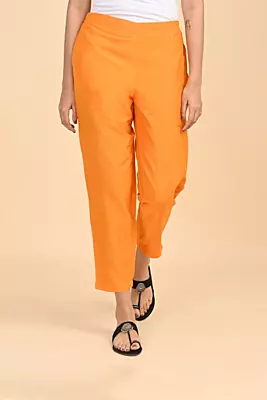 Women Ethnic Trousers - Yellow