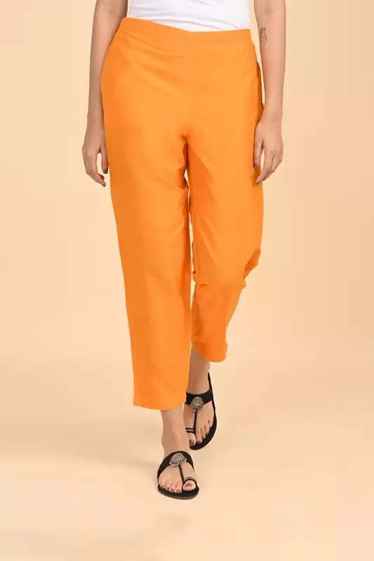 Women Ethnic Trousers - Yellow