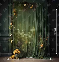 Green Drape Floral (PRE-ORDER)
