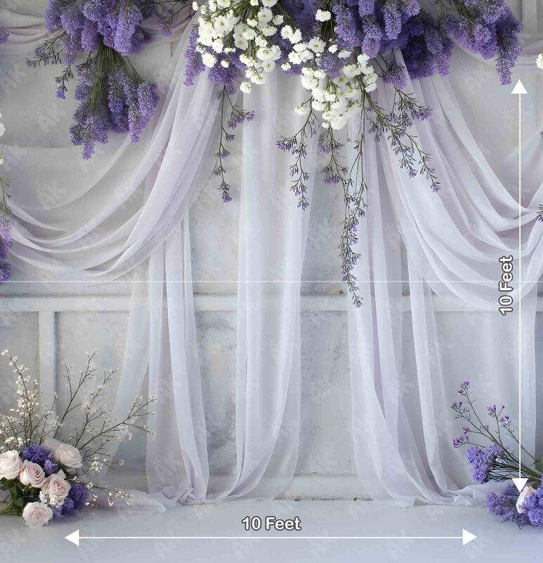 Lilac Curtain Wall - 10x10 Feet