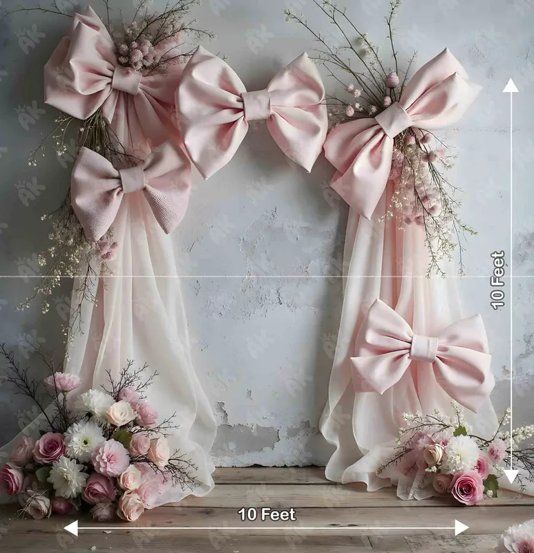Pinky Bow Wall 10x10