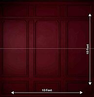 Red Wall Portrait 10x10