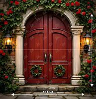 Royal Red Doorway Portrait PRE-ORDER