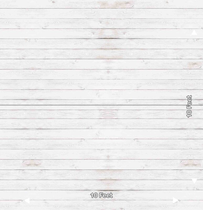 Rustic White Wood Planks 10x10