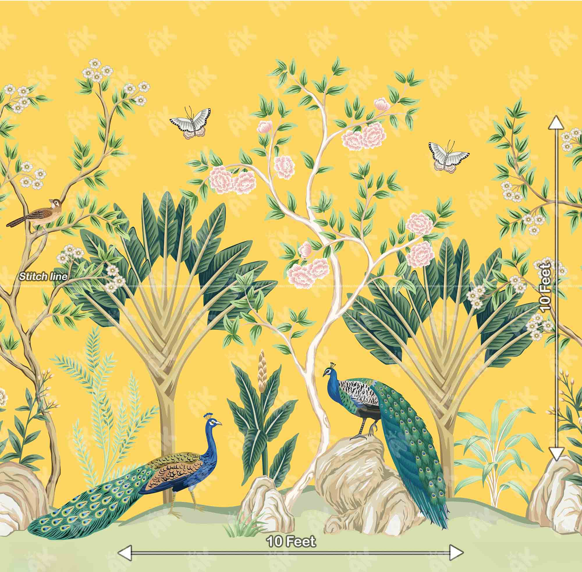 Yellow Twin Peacock - MD