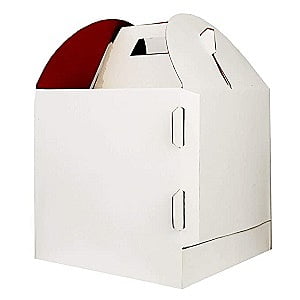 Qson Cake Box 12x12x12 3Ply Top White