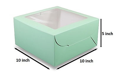 Qson Cake Box Window 10x10x5
