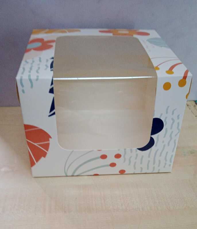Qson Cake Box L-Window Premium 10x10x7