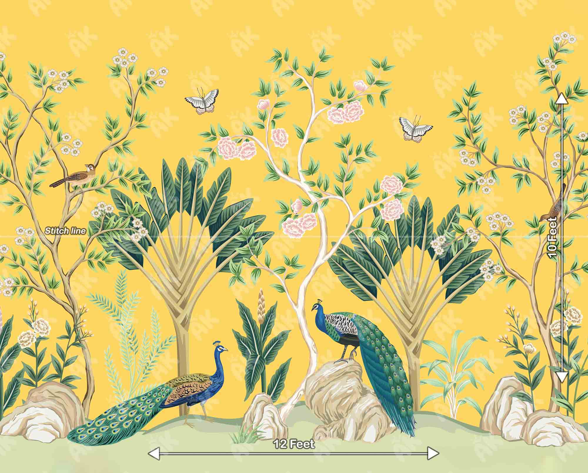 Yellow Twin Peacock - MD