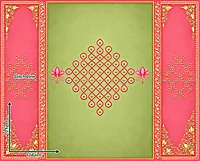Green Lotus Kolam
